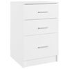 vidaXL Bed Cabinet White 40x40x63 cm Engineered Wood