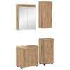 vidaXL Bathroom Furniture Set TULUM 4 pcs Artisan Oak 60 x 34 x 63 cm