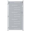 vidaXL Garden Gate with Lock Silver 85 x 174 cm Stainless Steel