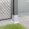 vidaXL Post Bases Square 12 pcs Silver 81x81 mm Galvanised Steel