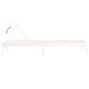 vidaXL Sun Loungers 2 pcs White 199.5x60x74 cm Solid Wood Pine