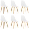 vidaXL 7 Piece Dining Set White