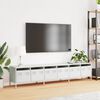 vidaXL TV Cabinet White 202x39x43.5 cm Cold-rolled Steel