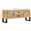 vidaXL TV Cabinet 110x30x45 cm Rough Mango Wood