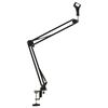 vidaXL Table Mounted Microphone Stand Black Steel