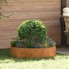 vidaXL Planter Ring 5 pcs Brown 80 x 80 x 20 cm Weathering Steel