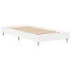 vidaXL Bed Frame No Mattress White 90x200 cm Engineered Wood
