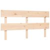 vidaXL Bed Frame without Mattress King Size Solid Wood Pine
