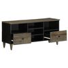 vidaXL TV Cabinet Black 100x33x46 cm Solid Wood Mango