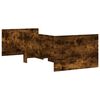 vidaXL Bed Frame with Drawers without Mattress Smoked Oak 90x190 cm Single