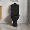 vidaXL Soft-close Toilet Seat with Quick-release Design Black