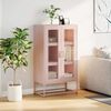 vidaXL Highboard Pink 68x39x123 cm Steel