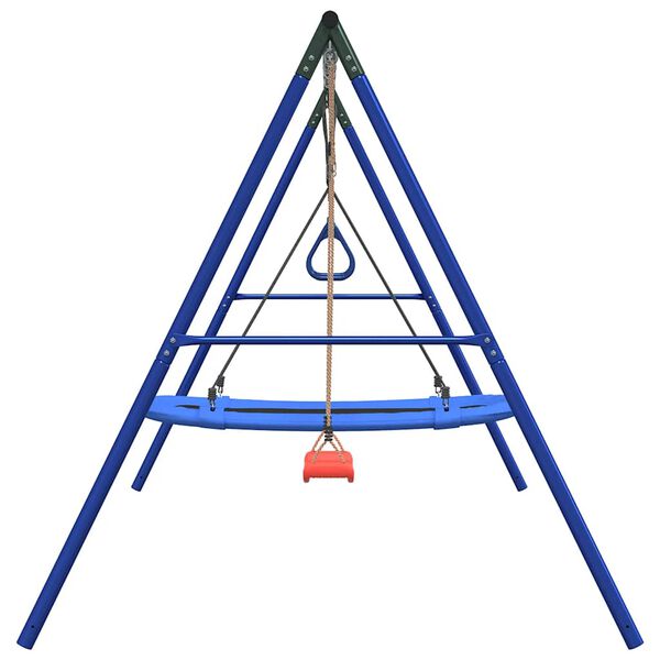 vidaXL Outdoor Swing Set with Swing, Trapeze, Nest Swing