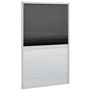 vidaXL Insect Plisse Screen Window Aluminium 160 x 80 cm with Shade