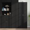 vidaXL Highboard Black 50x42.5x185 cm Engineered Wood
