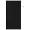 vidaXL Venetian Blind Black 125 x 250 cm 35 mm Solid Paulownia Wood