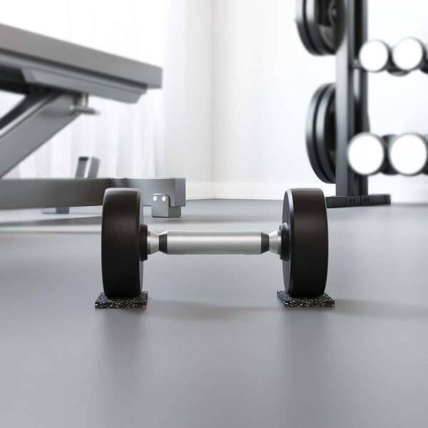 vidaXL Rubber Roller Black Rubber