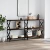 vidaXL Console Table Smoked Oak 156x28x80.5 cm Engineered Wood