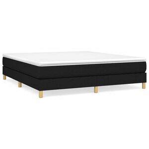 vidaXL Box Spring Bed Frame Black Super King Fabric (UK/IE/FI/NO only)