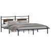 vidaXL Bed Frame without Mattress Brown Oak 160x200 cm Engineered Wood