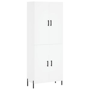 vidaXL Highboard White 69.5x34x180 cm Engineered Wood