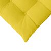 vidaXL Seat Cushions 2 pcs Light Yellow 40 x 40 x 6 cm Fabric