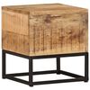 vidaXL Side Table 30x30x33 cm Rough Mango Wood