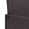vidaXL Garden Dining Set 5 pcs Brown Polt rattan