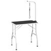 vidaXL Bath Grooming Table for Dogs Cats Pets Adjustable 1 Loop