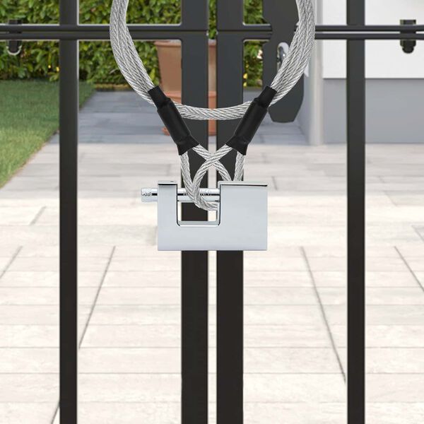 vidaXL Padlock 12 pcs Silver 7.8 x 2 x 5 cm Iron