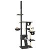 vidaXL Floor to Ceiling Cat Tree Dark Grey 220-240 cm