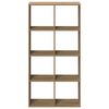 vidaXL Room Divider Bookcase Artisan Oak 69.5x29x137.5 cm Engineered Wood