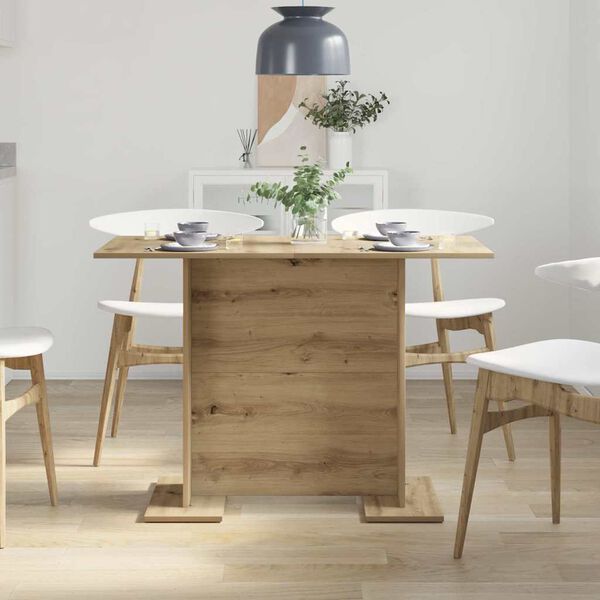 vidaXL Dining Table Artisan Oak 110x60x75 cm Engineered Wood