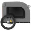vidaXL Pet Bike Trailer Orange and Grey Oxford Fabric&Iron