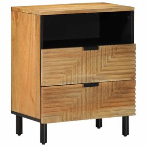 vidaXL Bedside Cabinet Brown 50x33x62 cm Solid Wood Mango