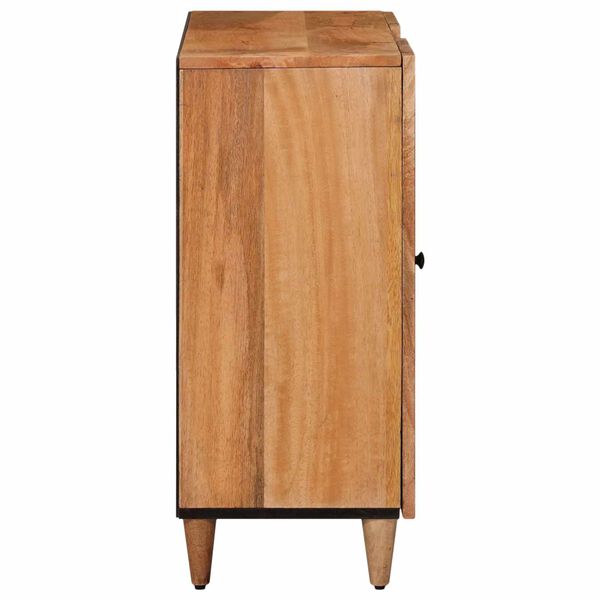 vidaXL Sideboard with Shelf Natural 90 x 33.5 x 75 cm Solid Mango Wood