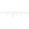 vidaXL Bed Frame without Mattress White Solid Wood Pine 160x200cm