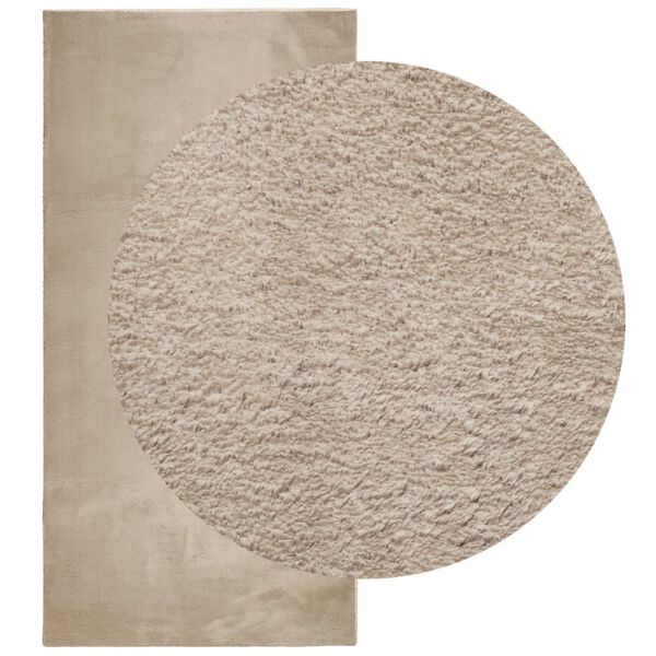 vidaXL Rug HUARTE Short Pile Soft and Washable Sand 100x200 cm