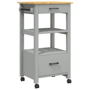 vidaXL Kitchen Trolley MONZA 48x40x88.5 cm Solid Wood Pine
