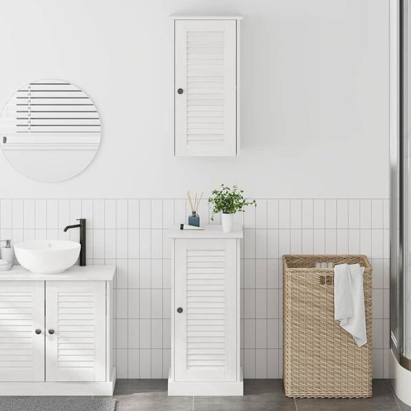 vidaXL Bathroom Furniture Set VIGO 2 pcs White and Antique White