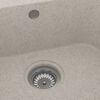 vidaXL Kitchen Sink Beige 76 x 48 x 30 cm Quartz and Resin