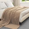 vidaXL Throw Blankets 6 pcs Camel 220 x 240 cm Fleece