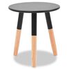 vidaXL Side Table Set 2 Pieces Solid Pinewood Black