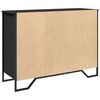 vidaXL Sideboard Black 101x35.5x74.5 cm Engineered Wood
