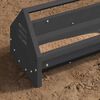 vidaXL Chicken Feeding Trough Black 108 x 20.5 x 20 cm