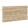 vidaXL Wall-Mounted Coat Rack with Shelf Sonoma Oak 80 x 40 x 12 cm