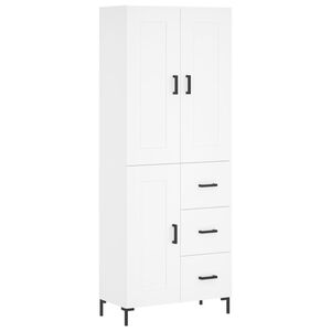 vidaXL Highboard White 69.5x34x180 cm Engineered Wood