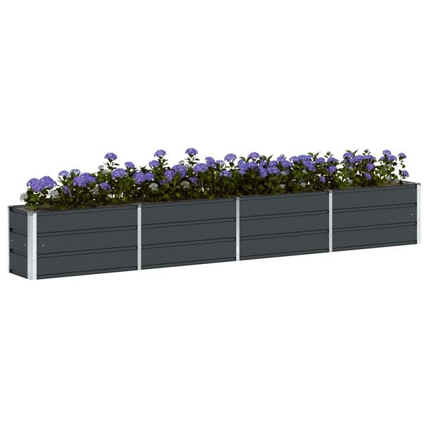vidaXL Planter Anthracite 320 x 40 x 45 cm Steel
