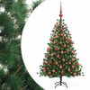 vidaXL Artificial Christmas Tree with Bauble 150 cm 150 LEDs