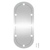 vidaXL Wall Mirror with LED Lights 25x60 cm Glass Oval